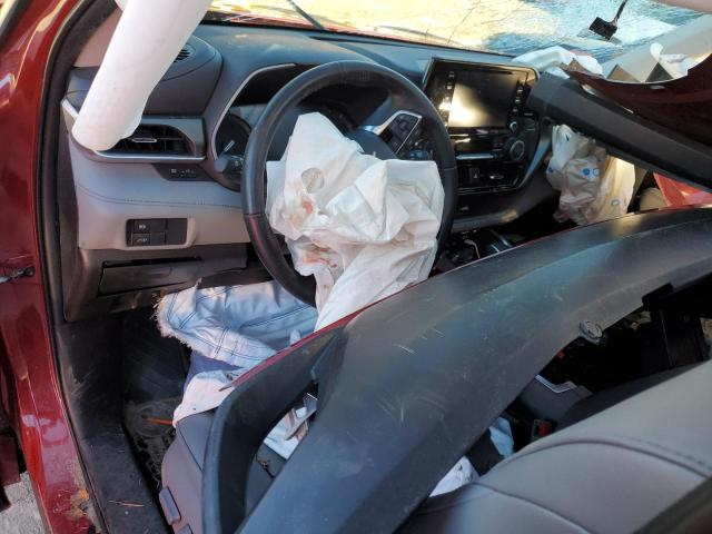 5TDHZRBH3MS092143 - 2021 TOYOTA HIGHLANDER XLE RED photo 8