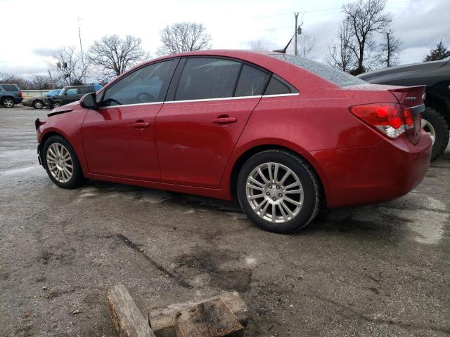 1G1PJ5SB1D7121066 - 2013 CHEVROLET CRUZE ECO RED photo 2