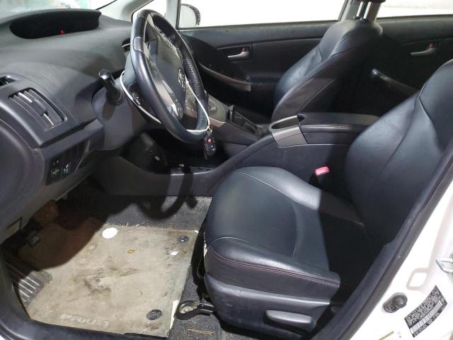 JTDKN3DU7D5598556 - 2013 TOYOTA PRIUS WHITE photo 7