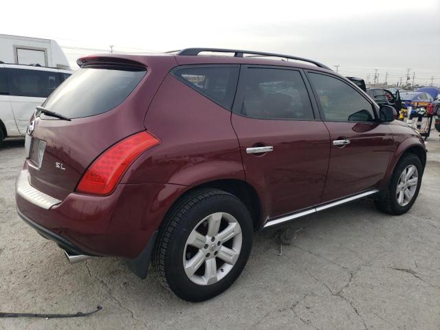 JN8AZ08T37W505034 - 2007 NISSAN MURANO SL MAROON photo 3