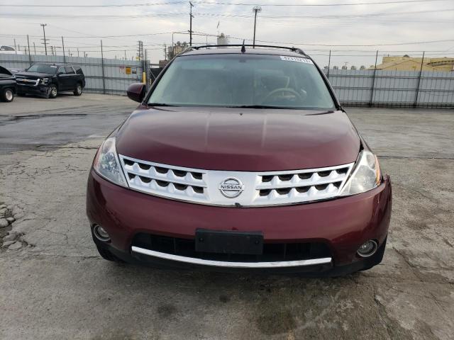 JN8AZ08T37W505034 - 2007 NISSAN MURANO SL MAROON photo 5