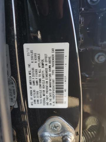 1HGCP3F85CA015861 - 2012 HONDA ACCORD EXL BLACK photo 12