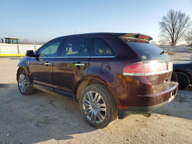 2LMDJ6JC6ABJ05071 - 2010 LINCOLN MKX MAROON photo 2