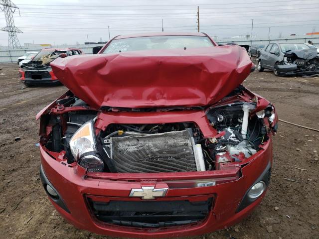 1G1JC5SH5D4130794 - 2013 CHEVROLET SONIC LT RED photo 5