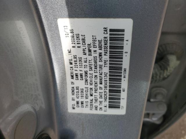 1HGCR2F38EA061342 - 2014 HONDA ACCORD LX SILVER photo 12