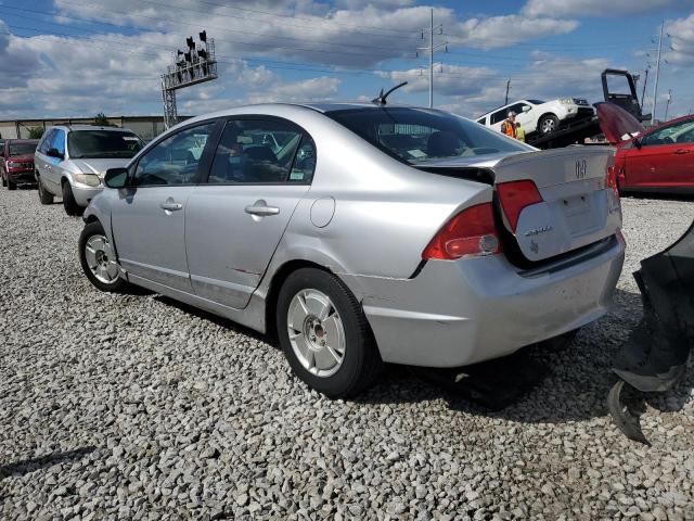 JHMFA36277S004559 - 2007 HONDA CIVIC HYBRID SILVER photo 2