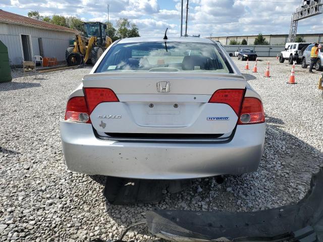 JHMFA36277S004559 - 2007 HONDA CIVIC HYBRID SILVER photo 6