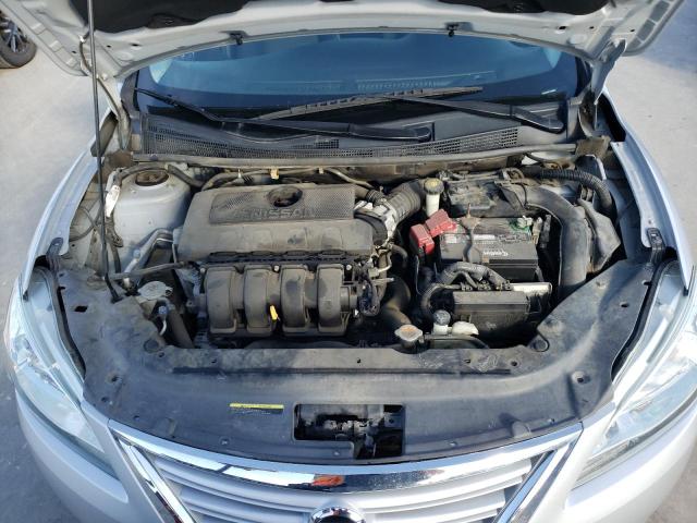 3N1AB7AP7FL682683 - 2015 NISSAN SENTRA S SILVER photo 11