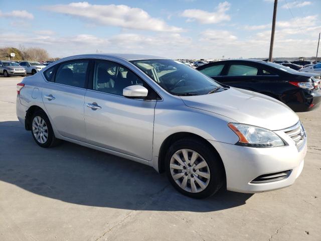 3N1AB7AP7FL682683 - 2015 NISSAN SENTRA S SILVER photo 4