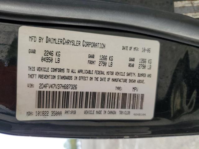 2D4FV47V37H687326 - 2007 DODGE MAGNUM SXT BLACK photo 13