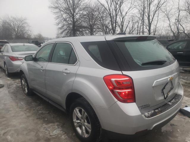 2GNALBEK8H1563922 - 2017 CHEVROLET EQUINOX LS SILVER photo 2