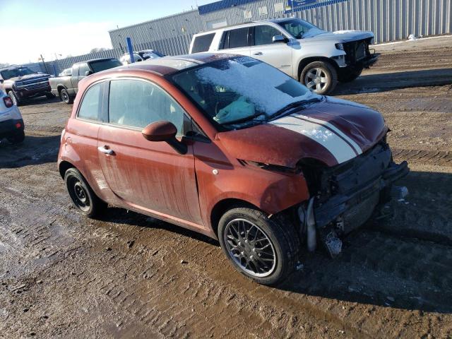 3C3CFFAR7FT607993 - 2015 FIAT 500 POP ORANGE photo 4