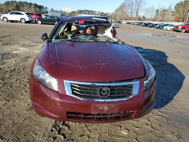 1HGCP26809A064758 - 2009 HONDA ACCORD EXL RED photo 5