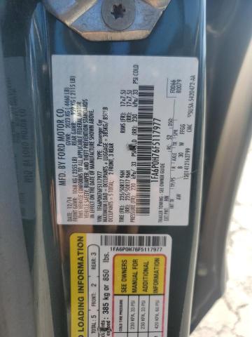 1FA6P0H76F5117977 - 2015 FORD FUSION SE BLACK photo 13