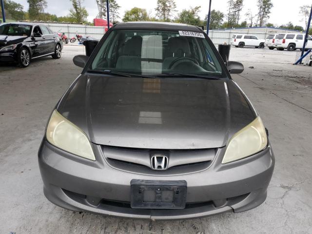 2HGES26834H539871 - 2004 HONDA CIVIC EX GRAY photo 5