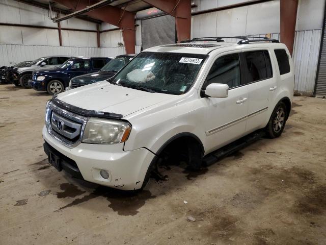 5FNYF4H91BB506288 - 2011 HONDA PILOT TOURING WHITE photo 1