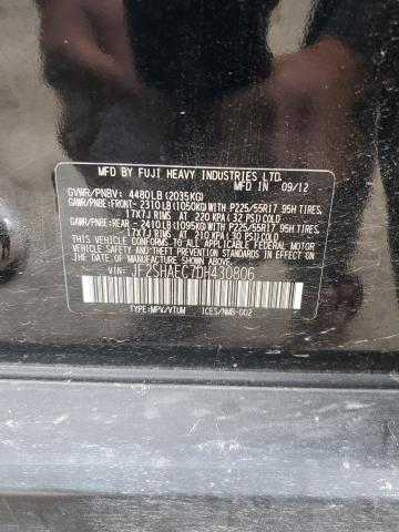 JF2SHAEC7DH430806 - 2013 SUBARU FORESTER LIMITED Qara foto 14