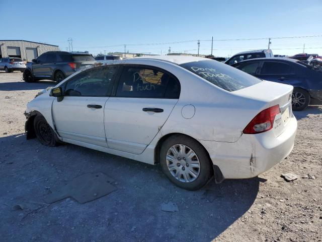 1HGFA16289L002419 - 2009 HONDA CIVIC DX WHITE photo 2