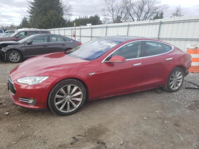 5YJSA1CN9DFP20102 - 2013 TESLA MODEL S წითელი ფოტო 1