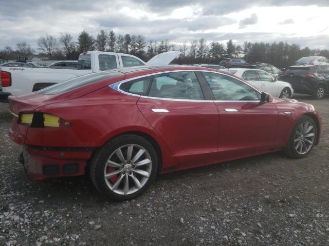5YJSA1CN9DFP20102 - 2013 TESLA MODEL S წითელი ფოტო 3