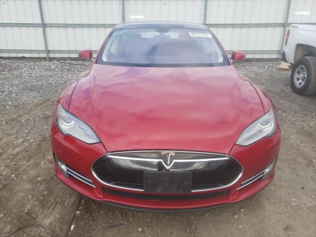 5YJSA1CN9DFP20102 - 2013 TESLA MODEL S წითელი ფოტო 5