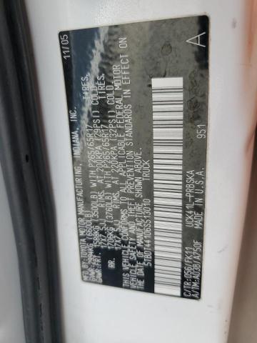 5TBDT44106S513010 - 2006 TOYOTA TUNDRA DOUBLE CAB SR5 WHITE photo 12