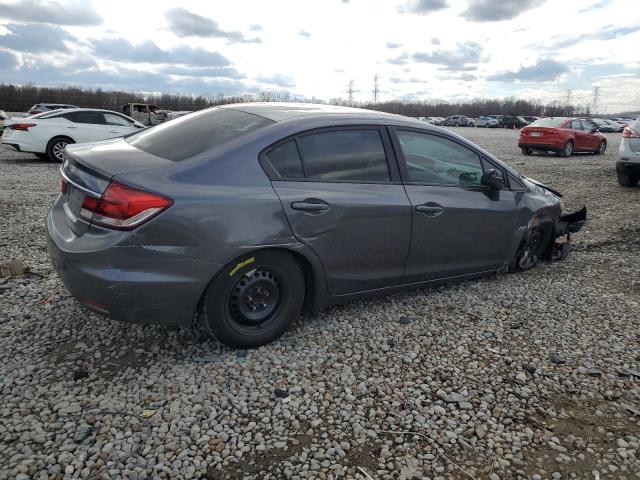 19XFB2F55FE230412 - 2015 HONDA CIVIC LX GRAY photo 3