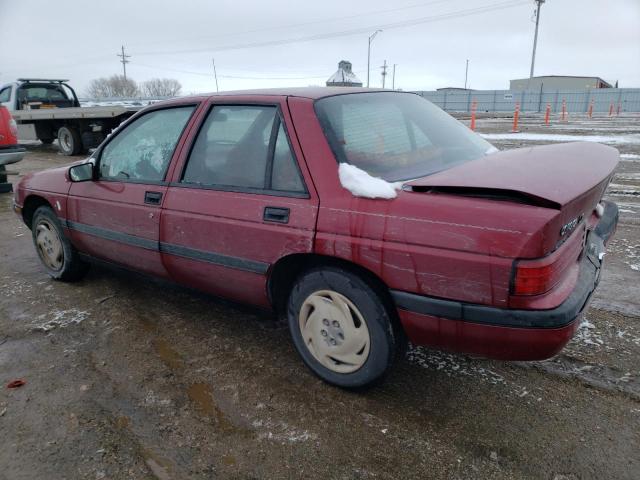 1G1LT5347PY101511 - 1993 CHEVROLET CORSICA LT RED photo 2