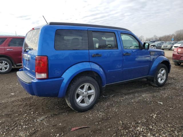 1D8GU58K47W719993 - 2007 DODGE NITRO SLT BLUE photo 3