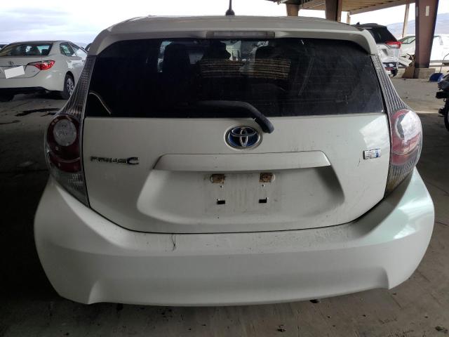 JTDKDTB37C1521169 - 2012 TOYOTA PRIUS C WHITE photo 6