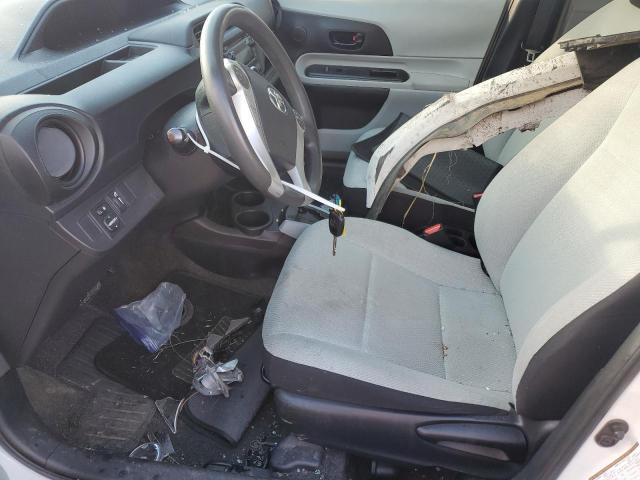 JTDKDTB37C1521169 - 2012 TOYOTA PRIUS C WHITE photo 7