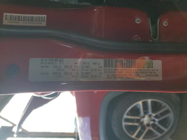 3C4NJCBB8HT658246 - 2017 JEEP COMPASS LATITUDE Kırmızı fotoğraf 12