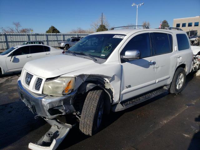 5N1AA08C67N715650 - 2007 NISSAN ARMADA SE WHITE photo 1