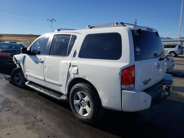 5N1AA08C67N715650 - 2007 NISSAN ARMADA SE WHITE photo 2