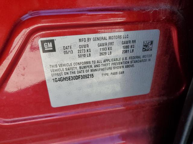 1G4GH5E30DF309215 - 2013 BUICK LACROSSE PREMIUM Қызыл фото 13