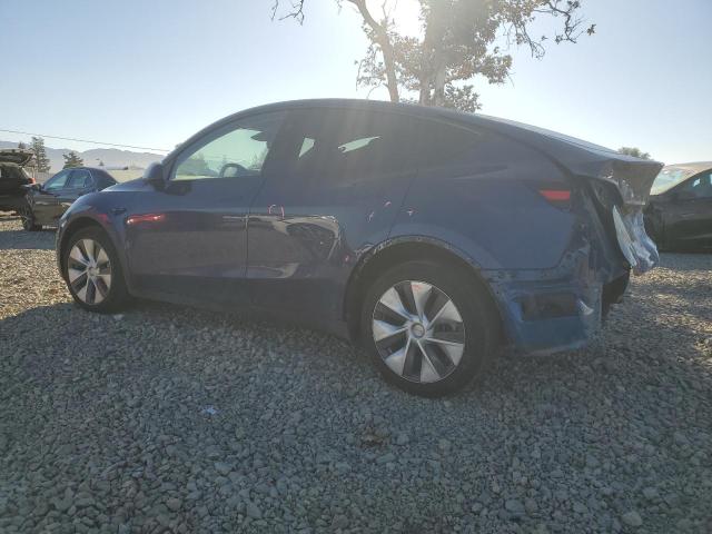 7SAYGDEE1RF025937 - 2024 TESLA MODEL Y Niebieski zdjęcie 2