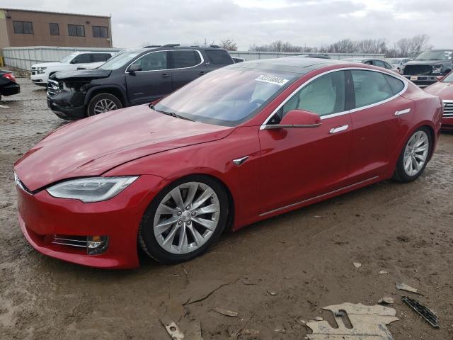 5YJSA1E2XHF208261 - 2017 TESLA MODEL S Կարմիր լուսանկար 1