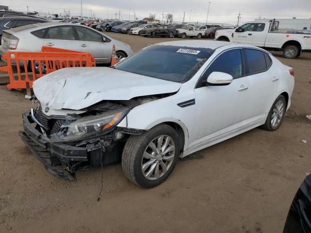 5XXGN4A71FG519374 - 2015 KIA OPTIMA EX WHITE photo 1