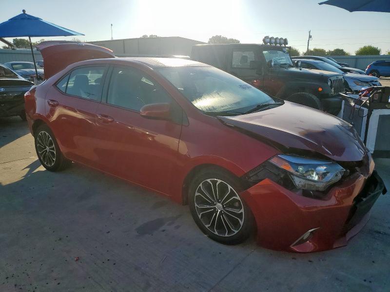 2T1BURHE3GC648188 - 2016 TOYOTA COROLLA L RED photo 4
