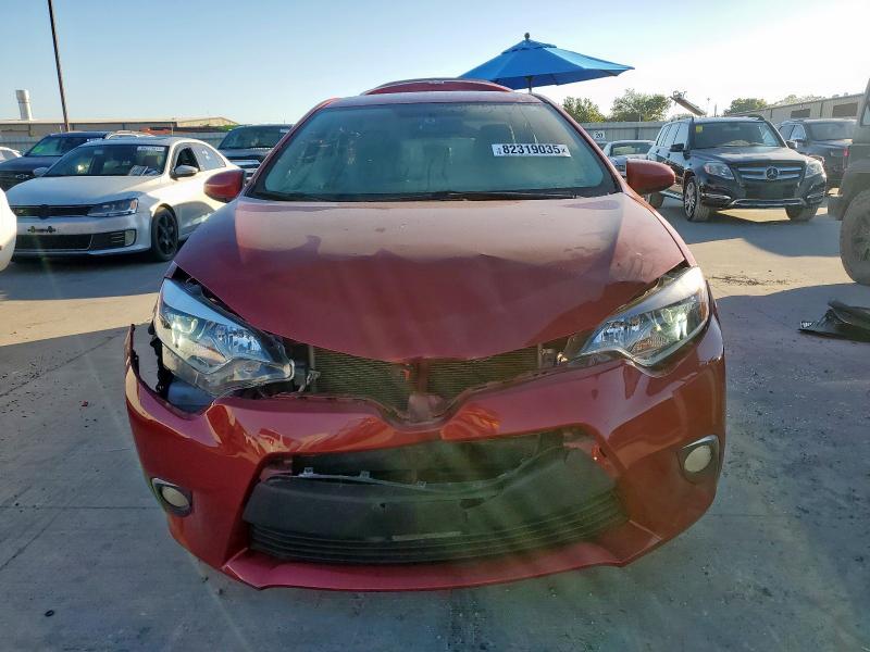 2T1BURHE3GC648188 - 2016 TOYOTA COROLLA L RED photo 5