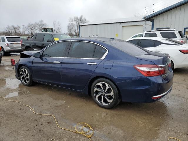 1HGCR2F88GA137978 - 2016 HONDA ACCORD EXL BLUE photo 2