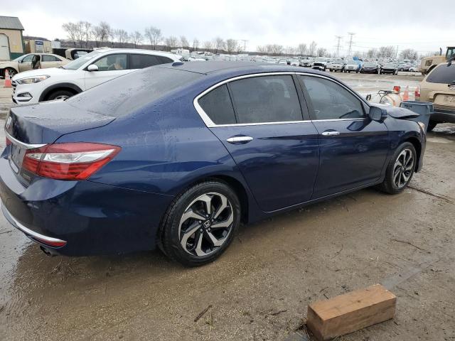 1HGCR2F88GA137978 - 2016 HONDA ACCORD EXL BLUE photo 3