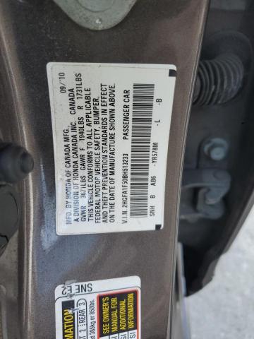 2HGFA1F50BH513233 - 2011 HONDA CIVIC LX Qəhvəyi foto 12