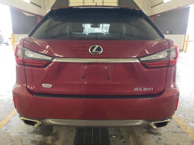 2T2BZMCA0HC125815 - 2017 LEXUS RX 350 BASE RED photo 6