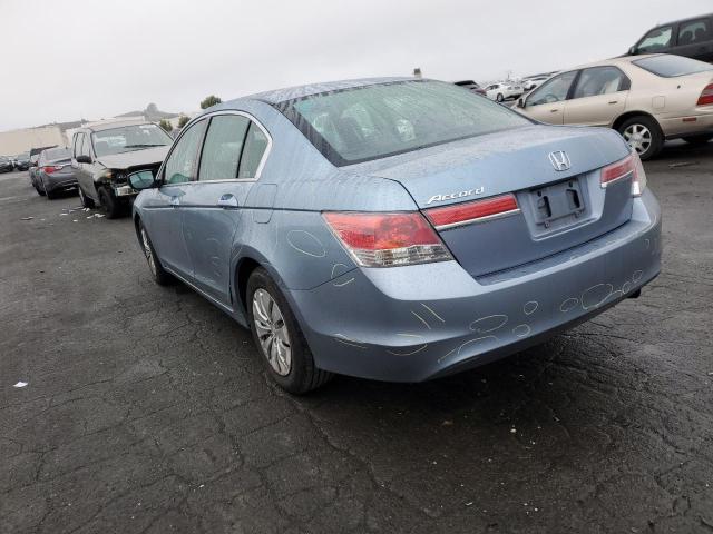 1HGCP2F39BA069242 - 2011 HONDA ACCORD LX BLUE photo 2