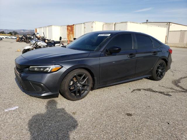 2HGFE2F52NH560214 - 2022 HONDA CIVIC SPORT GRAY photo 1