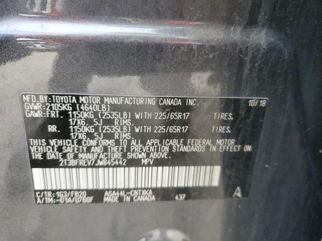 2T3BFREV7JW845442 - 2018 TOYOTA RAV4 LE Boz foto 13