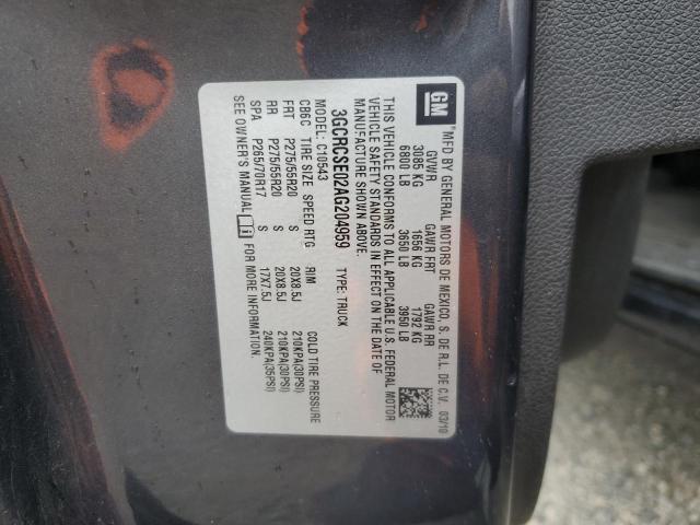 3GCRCSE02AG204959 - 2010 CHEVROLET SILVERADO C1500 LT 灰色 照片 13