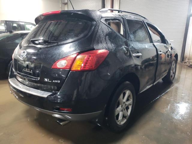 JN8AZ18W59W126460 - 2009 NISSAN MURANO S BLACK photo 3