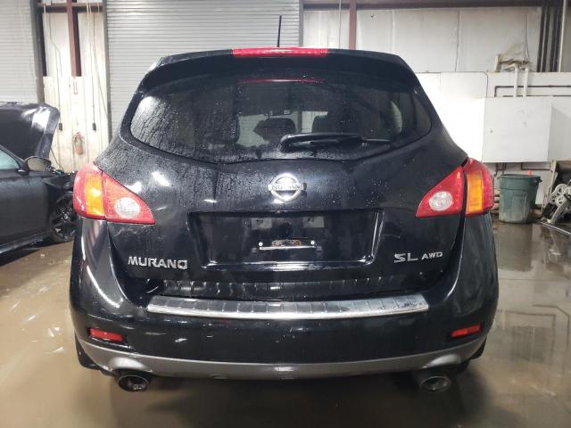 JN8AZ18W59W126460 - 2009 NISSAN MURANO S BLACK photo 6